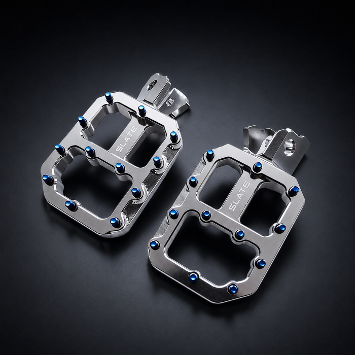 Slate Moto Chrome Pegs